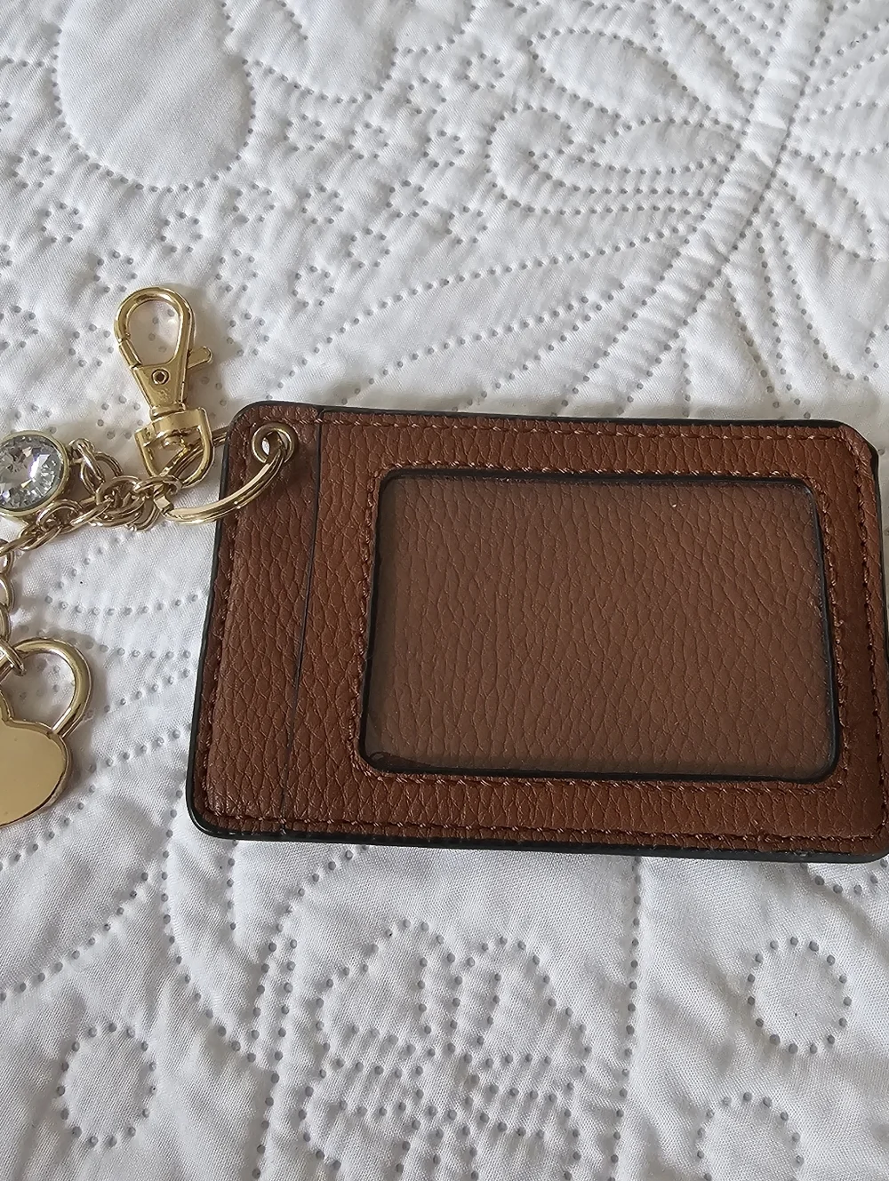 Marc New York Andrew Marc Pebbled Card Case Wallet Brown Size 2.5x4